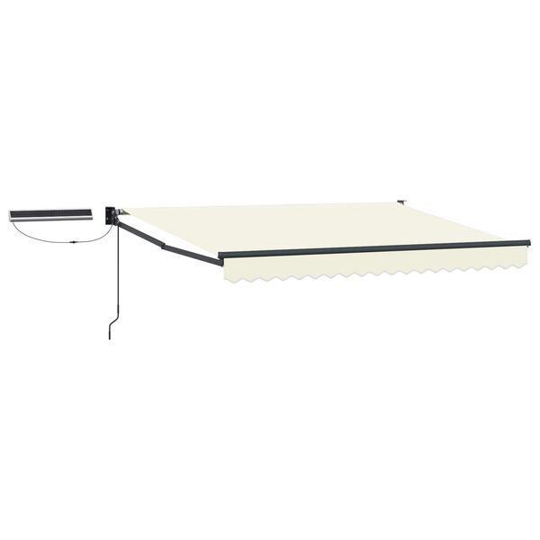 vidaXL Toldo Retr&aacute;til El&eacute;trico Creme 2,5 x 2 m
