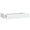 vidaXL Prateleiras de parede com gavetas 2pcs MDF 60x23,5x10 cm branco