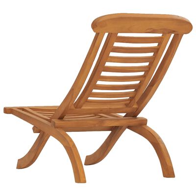 vidaXL Cadeira de jardim dobrável madeira de teca maciça