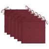 vidaXL Cadeiras de jardim 6 pcs c/ almofad&otilde;es madeira de ac&aacute;cia maci&ccedil;a