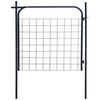 vidaXL Port&atilde;o de cerca de jardim 100x100 cm Antracite