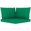 vidaXL 12 pcs conjunto lounge de jardim com almofad&otilde;es verdes