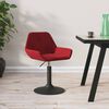 vidaXL Cadeira de jantar girat&oacute;ria veludo vermelho-tinto