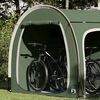 vidaXL Tenda para arrumação de bicicletas Verde 218 x 156 x 180 cm