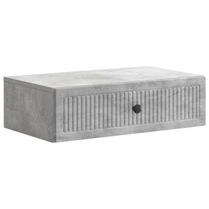 vidaXL Mesa Lateral de Parede Cinzento Cimento 59 x 34,5 x 17 cm