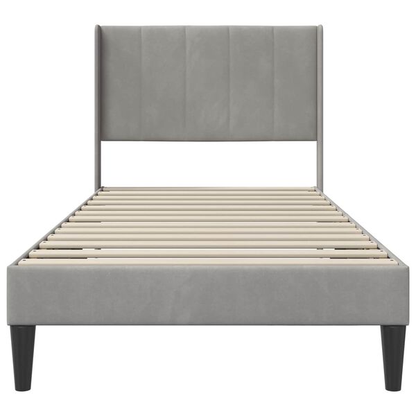 vidaXL Estrutura da Cama Cinzento-claro 80 x 200 cm Veludo