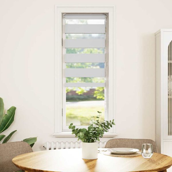 vidaXL Cortina de zebra 40x150 cm largura do tecido 35,9 cm poli&eacute;ster