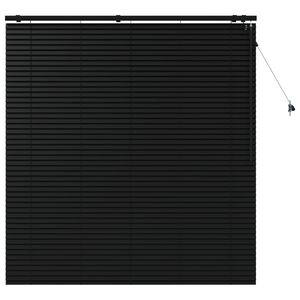 vidaXL Cortina Veneziana Preto 150 x 160 cm 35 mm