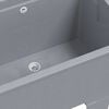 vidaXL Tanque de lavar roupa 59x41x75 cm resina cinzento