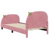 vidaXL Estrutura de Cama Infantil com Cabeceira Rosa 90 x 200 cm