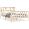 vidaXL Cama sem colch&atilde;o 140x190 cm madeira de pinho maci&ccedil;a