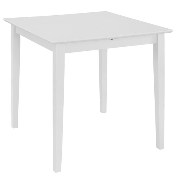 vidaXL Mesa de jantar extens&iacute;vel (80-120)x80x74 cm MDF branco
