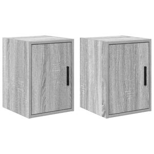 vidaXL Arm&aacute;rios de parede para garagem 2 pcs derivados de madeira