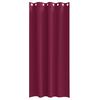 vidaXL Cortinas Blackout com Argolas 2 pcs Vinho Vermelho 225 x 140 cm
