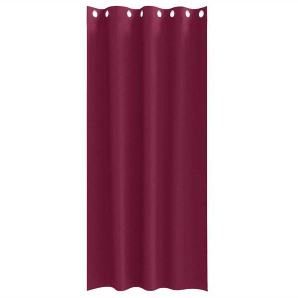 vidaXL Cortinas Blackout com Argolas 2 pcs Vinho Vermelho 225 x 140 cm