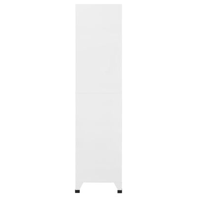 vidaXL Cacifo aço 90x45x180 cm branco