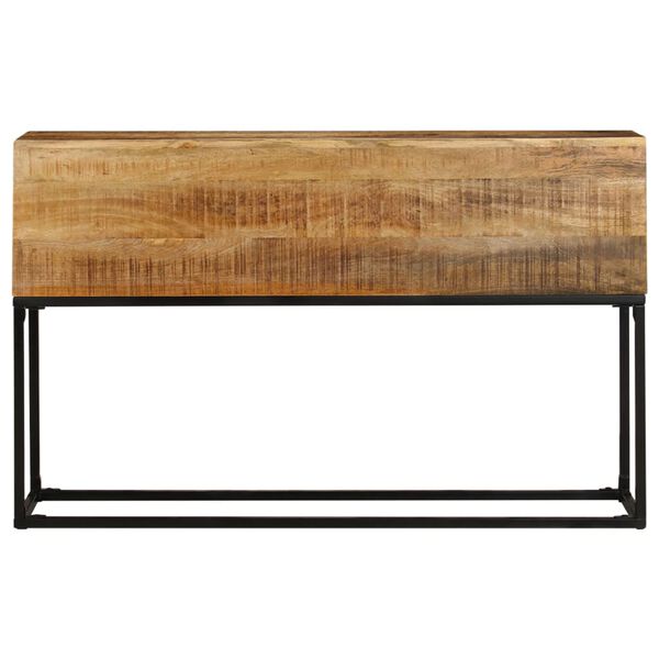 vidaXL Mesa consola 120x30x75 cm madeira de mangueira &aacute;spera