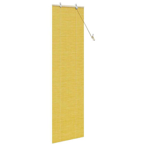 vidaXL Persianas e Cortinas para Janelas Outros Manual Amarelo Bambu
