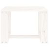 vidaXL Mesa de apoio para jardim 40x38x28,5 cm pinho maci&ccedil;o branco
