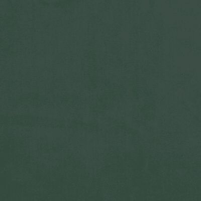 vidaXL Cama com molas/colchão 90x200 cm veludo verde-escuro