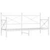 vidaXL Cama de Dia sem Colch&atilde;o 90x190 cm a&ccedil;o branco
