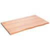 vidaXL Prateleira de parede 100x60x(2-4) cm carvalho tratado castanho