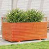 vidaXL Vaso/floreira jardim 110x60x49,5 cm pinho maci&ccedil;o castanho mel