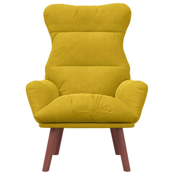 vidaXL Cadeira Relaxante Amarelo 69 x 74 x 93 cm Veludo