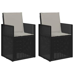 vidaXL Cadeiras de Jantar para Jardim 2 pcs Antracite e Cinzento-claro