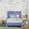 vidaXL Estrutura de Cama Infantil com Cabeceira Azul Jeans 90 x 200 cm