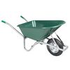 vidaXL Carrinho de m&atilde;o verde 90 l 150 kg a&ccedil;o galvanizado e pl&aacute;stico