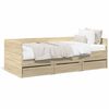 vidaXL Sof&aacute;-cama com gavetas sem colch&atilde;o 90x190 cm carvalho sonoma