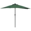 vidaXL Guarda-sol de Jardim Verde 294 x 150 x 224 cm Poli&eacute;ster e A&ccedil;o