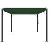 vidaXL Gazebo com telhado louvered Verde 3 x 4 x 2,14 m