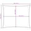 vidaXL Para-sol estilo vela tecido oxford retangular 6x7 m castanho