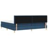 vidaXL Cama box spring com colchão Azul 200 x 200 cm tecido
