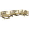 vidaXL 7 pcs conjunto sof&aacute;s jardim madeira de pinho impregnada