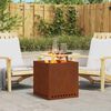 vidaXL Fogueira Sem Fuma&ccedil;a Castanho 48 x 48 x 50 cm