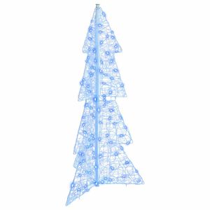 vidaXL &Aacute;rvore de Natal com 100 LEDs Azul 120 cm Acr&iacute;lo