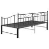 vidaXL Estrutura sofá-cama de puxar 90x200 cm metal preto