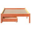 vidaXL Cama sem colch&atilde;o 75x190 cm madeira de pinho maci&ccedil;a castanho-mel