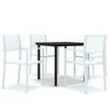 vidaXL 5 pcs conjunto de jantar para jardim branco