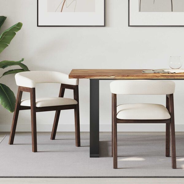 vidaXL Cadeiras de Jantar 2 pcs Marrom Claro 54 x 57 x 73 cm