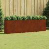 vidaXL Canteiro elevado de jardim 280x40x80 cm a&ccedil;o corten