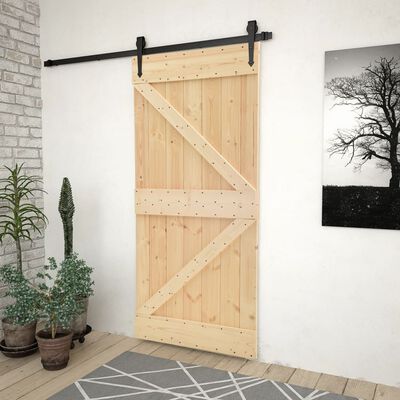 vidaXL Porta 90x210 cm madeira de pinho maciça
