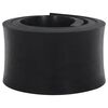 vidaXL Borda de borracha para arado de neve preto 180x15x2 cm