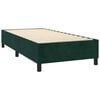vidaXL Cama com molas/colch&atilde;o 90x200 cm veludo verde-escuro