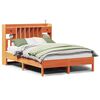 vidaXL Cama com estante sem colch&atilde;o 140x200 cm pinho maci&ccedil;o