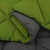 vidaXL Duvet de Ano Inteiro Verde e Antracite 220 x 240 cm Microfibra