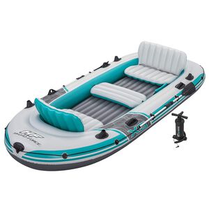 Bestway Barco insufl&aacute;vel Cinza e Branco 3,64 x 1,66 m PVC